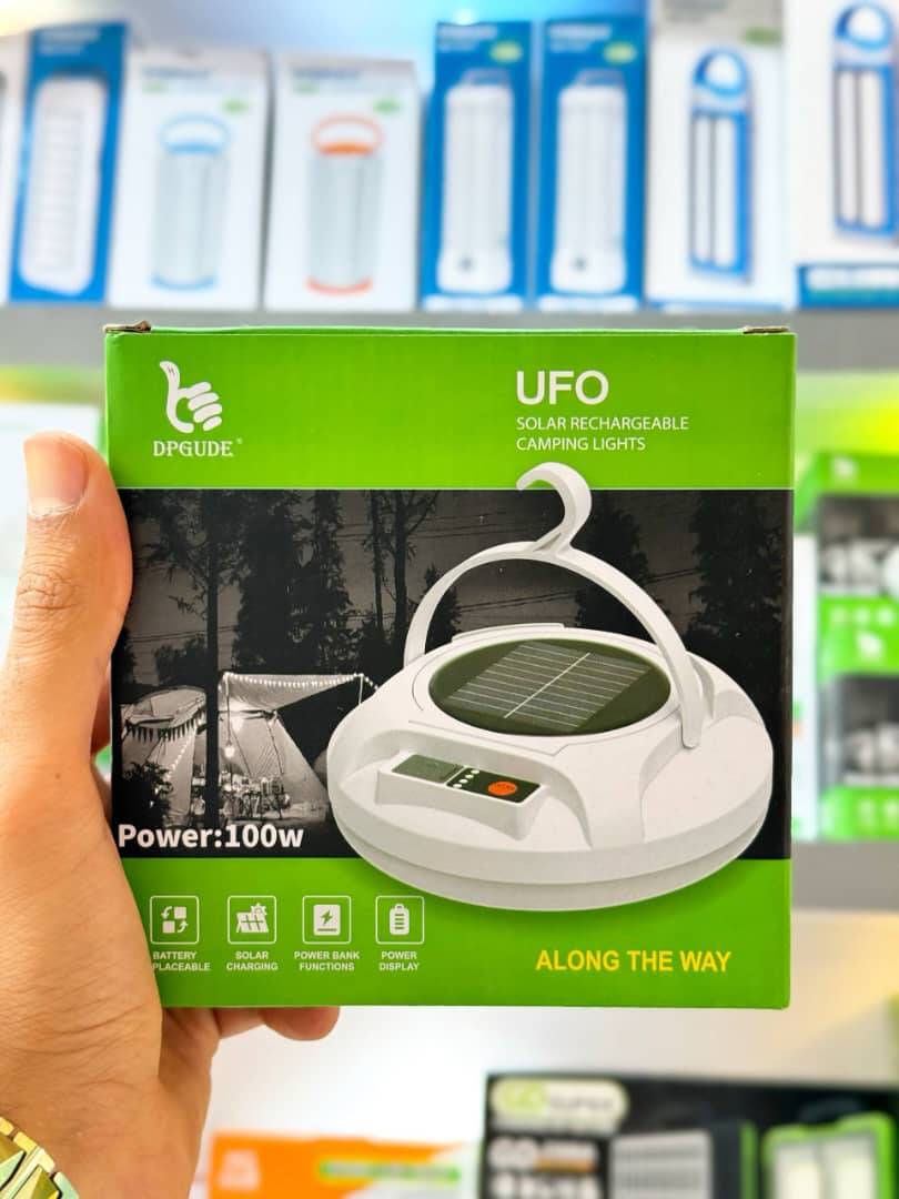 چراغ شارژى سولار UFO مدل DP-k6-140 کدبازریو 3368